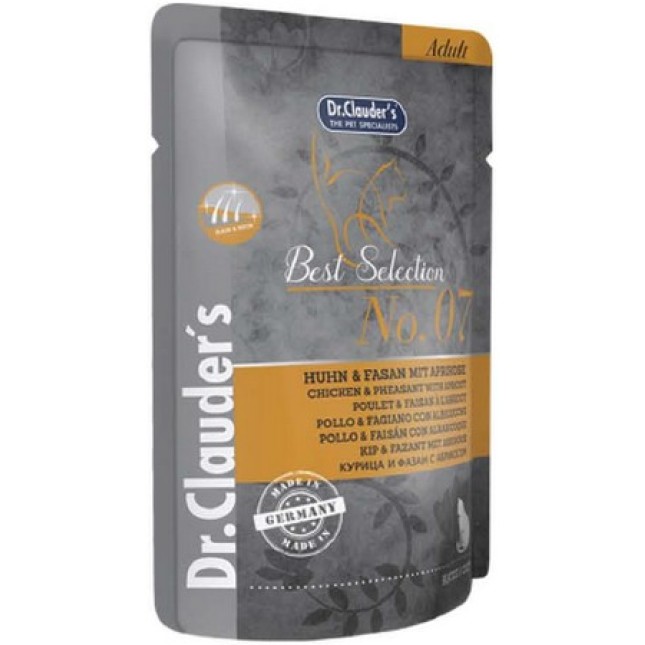 Dr.Clauder's DC Best Selection Adult No 7 Κοτόπουλο και Φασιανός με βερίκοκο Dr.Clauder's DC Best Selection Adult No 7 Κοτόπουλο και Φασιανός με βερίκοκο