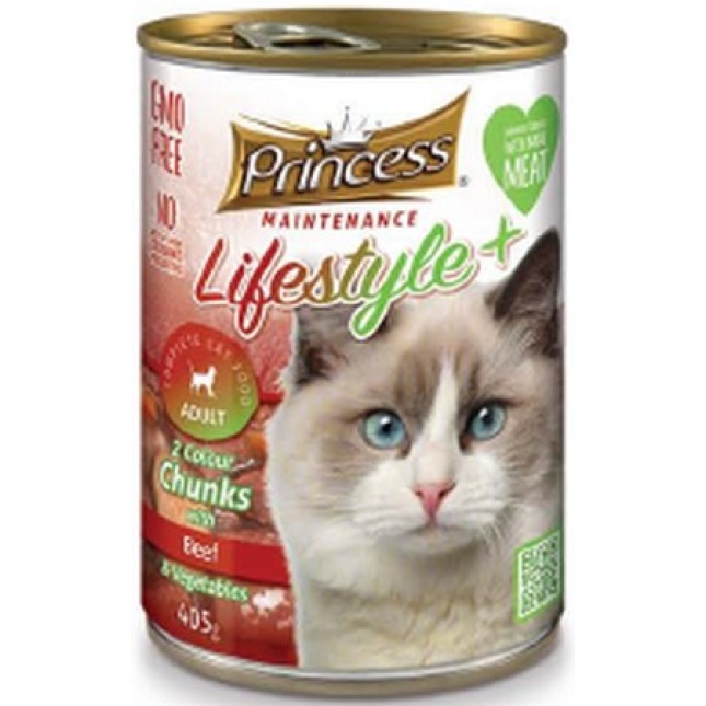 Princess κονσέρβα lifestyle 2 colors Cat μοσχάρι, λαχανικά 405gr