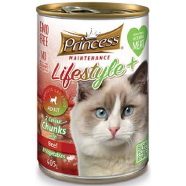 Princess κονσέρβα lifestyle 2 colors Cat μοσχάρι, λαχανικά 405gr Princess κονσέρβα lifestyle 2 colors Cat μοσχάρι, λαχανικά 405gr