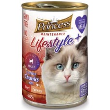 Princess κονσέρβα lifestyle 2 colors Cat βοδινό, γαλοπούλα 405gr