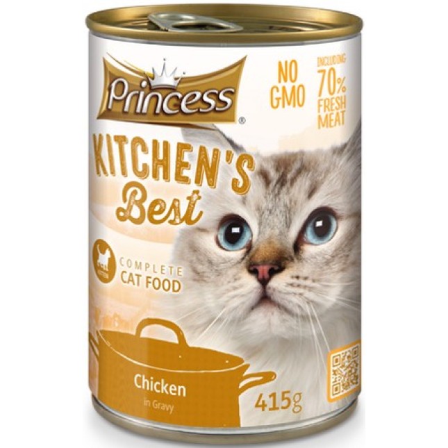 Princess κονσέρβα kitchen's best Κοτόπουλο σε σάλτσα για γατάκια 415g Princess κονσέρβα kitchen's best Κοτόπουλο σε σάλτσα για γατάκια 415g