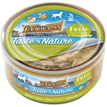 Princess Paleo Tόνος σε σούπα με σπανάκι και μάνγκο 170g Princess Paleo Tόνος σε σούπα με σπανάκι και μάνγκο 170g