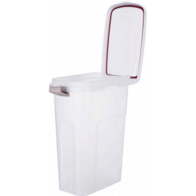 Trixie κάδος τροφής 15l / 22x41x33cm διαφανές/άσπρο Trixie κάδος τροφής 15l / 22x41x33cm διαφανές/άσπρο
