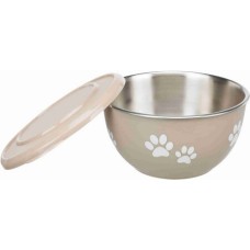 Trixie πιάτο ανοξείδωτο με καπάκι 1,3lt/17cm Trixie πιάτο ανοξείδωτο με καπάκι 1,3lt/17cm