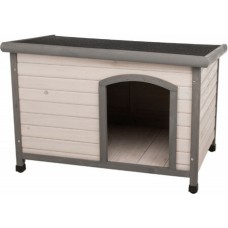 Trixie σπίτι σκύλου natura επίπεδης οροφής m-l 104x72x68cm γκρι Trixie σπίτι σκύλου natura επίπεδης οροφής m-l 104x72x68cm γκρι