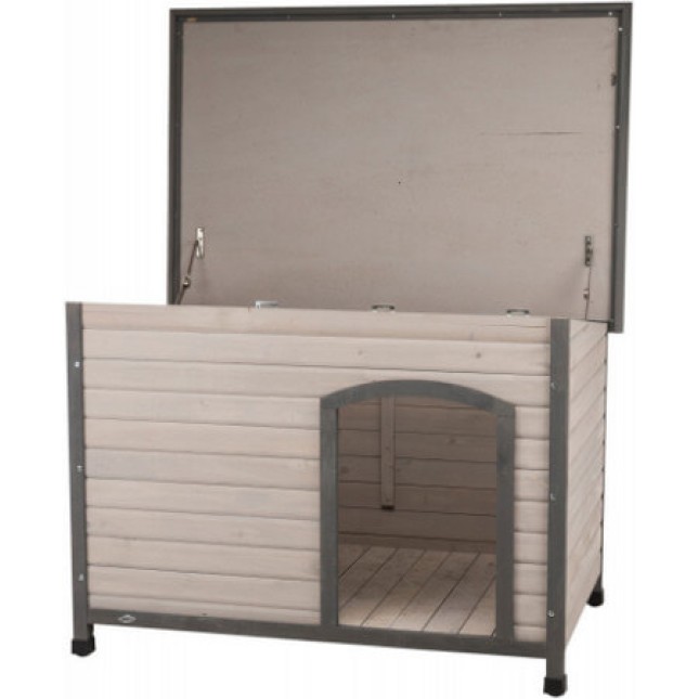 Trixie σπίτι σκύλου natura επίπεδης οροφής L 116x82x79cm γκρι Trixie σπίτι σκύλου natura επίπεδης οροφής L 116x82x79cm γκρι