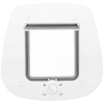 Trixie πόρτα γάτας 4-way για γυάλινες πόρτες 27x26cm άσπρο