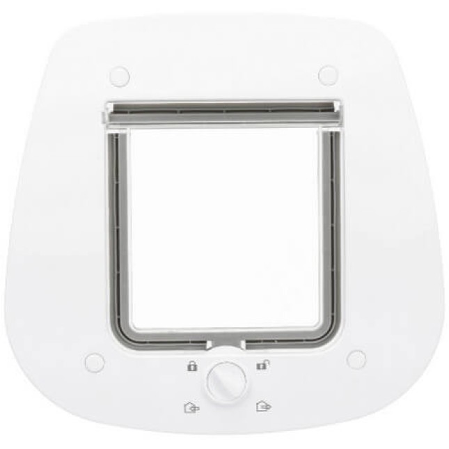 Trixie πόρτα γάτας 4-way για γυάλινες πόρτες 27x26cm άσπρο