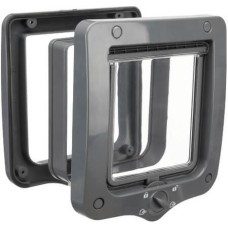 Trixie πόρτα γάτας 4-way με τούνελ 20x22cm γκρι Trixie πόρτα γάτας 4-way με τούνελ 20x22cm γκρι