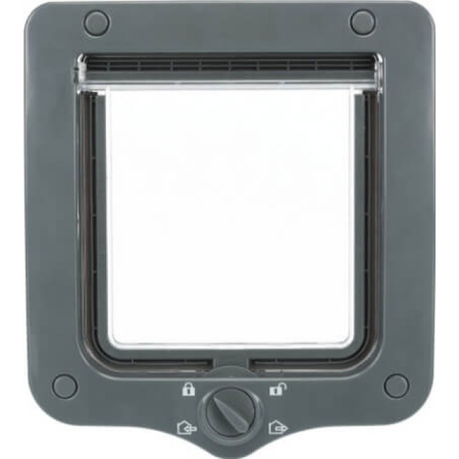 Trixie πόρτα γάτας 4-way με τούνελ 20x22cm γκρι Trixie πόρτα γάτας 4-way με τούνελ 20x22cm γκρι