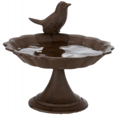 Trixie μπανιέρα πουλιών μεταλλική 250ml/16cm καφέ