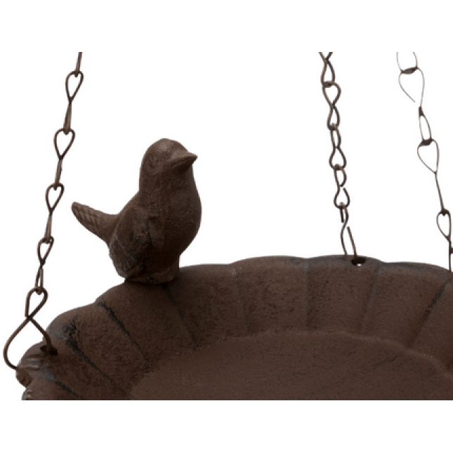 Trixie μπανιέρα πουλιών κρεμαστή μεταλλική 250ml/16cm καφέ