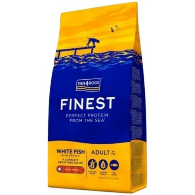 Fish4Dogs λευκό ψάρι ωκεανού για ενήλικους σκύλους 6kg Fish4Dogs λευκό ψάρι ωκεανού για ενήλικους σκύλους 6kg