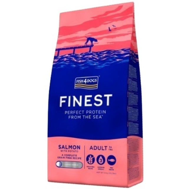Fish4Dogs σολομός για ενήλικους σκύλους 6kg Fish4Dogs σολομός για ενήλικους σκύλους 6kg