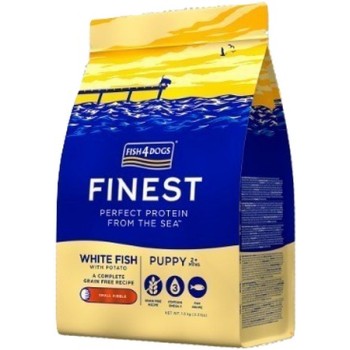 Fish4Dogs λευκό ψάρι ωκεανού για κουτάβια 1.5kg