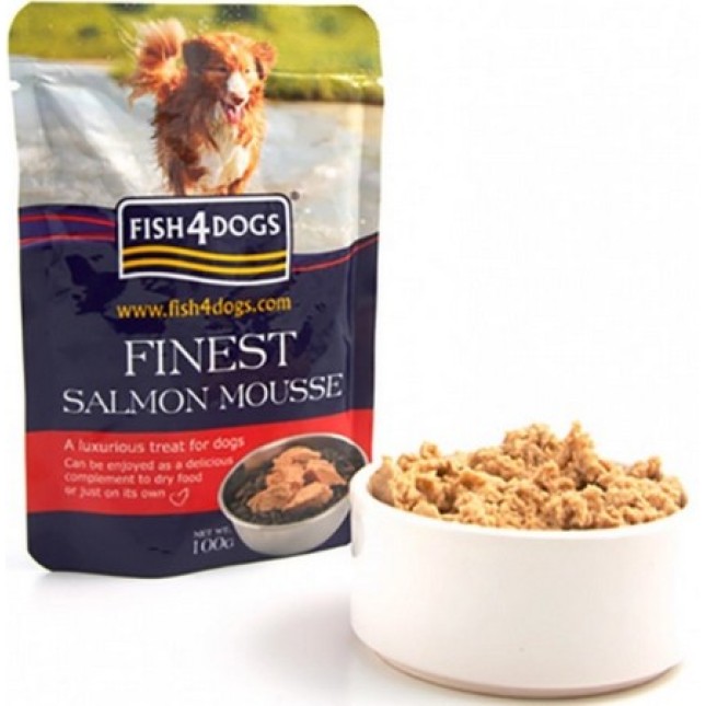 Fish4Dogs φακελάκι με σολομό κατάλληλη για όλους τους σκύλους 100gr Fish4Dogs φακελάκι με σολομό κατάλληλη για όλους τους σκύλους 100gr
