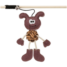 Trixie παιχνίδι ραβδί με σκύλο κατασκευασμένο από ξύλο και ύφασμα 40cm