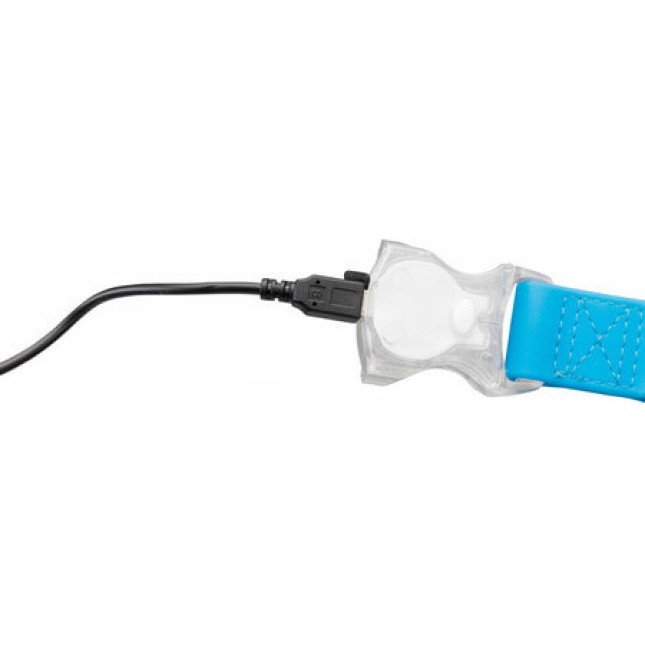 Trixie περιλαίμιο easy flash s/m 30-45cm/20mm neon μπλε Trixie περιλαίμιο easy flash s/m 30-45cm/20mm neon μπλε