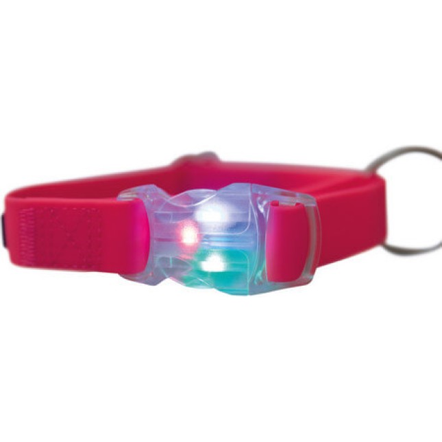 Trixie περιλαίμιο easy flash m/l  35-55cm/25mm neon ροζ