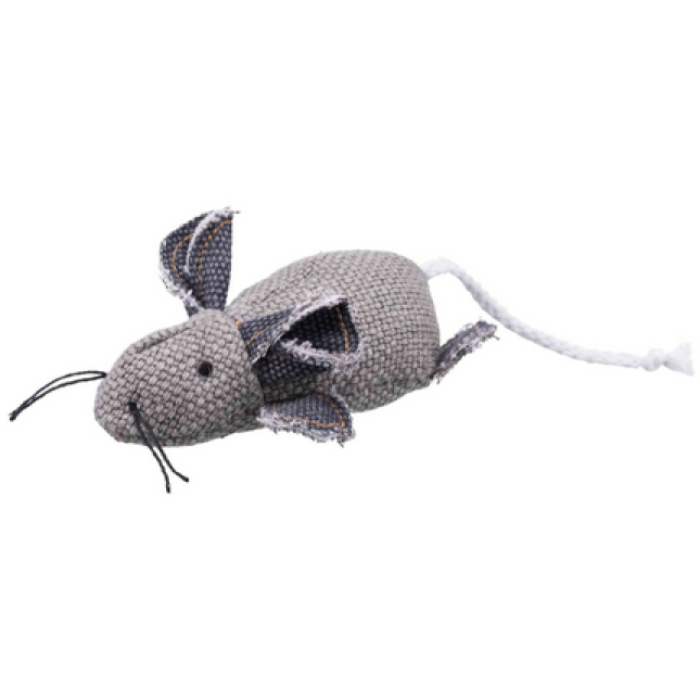 Trixie παιχνίδι γάτας ποντικός polyester/βαμβακερό 12cm Trixie παιχνίδι γάτας ποντικός polyester/βαμβακερό 12cm