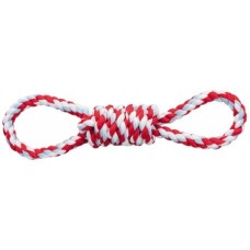 Trixie παιχνίδι σχοινί polyester άσπρο/κόκκινο χρώμα 38cm Trixie παιχνίδι σχοινί polyester άσπρο/κόκκινο χρώμα 38cm