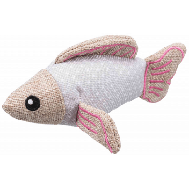 Trixie παιχνίδι γάτας ψάρι polyester/βαμβακερό 14cm Trixie παιχνίδι γάτας ψάρι polyester/βαμβακερό 14cm