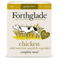 Forthglade πλήρης τροφή για ενήλικα σκυλιά χωρίς σιτηρά με κοτόπουλο, κολοκύθα & λαχανικά