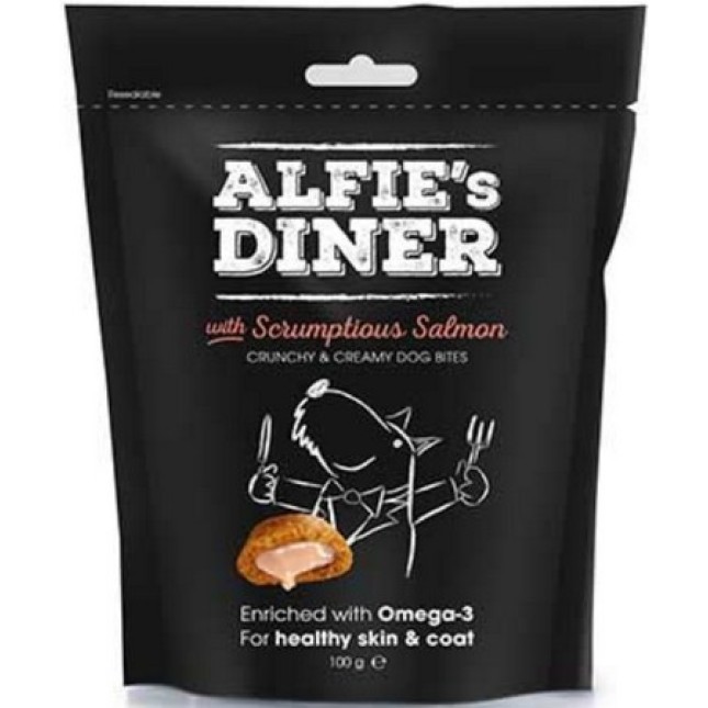 Mark & Chappel alfie's diner με τραγανές μπουκίτσες σολομού με Ωμέγα 3 για υγιές δέρμα & τρίχωμα