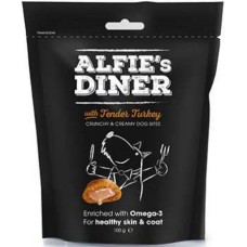 Mark & Chappel alfie's diner με τραγανές μπουκίτσες γαλοπούλας με ωμέγα 3 για το δέρμα & το τρίχωμα Mark & Chappel alfie's diner με τραγανές μπουκίτσες γαλοπούλας με ωμέγα 3 για το δέρμα & το τρίχωμα