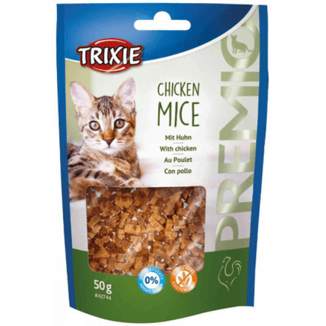 Trixie λιχουδιές γάτας premio mice με κοτόπουλο 50gr Trixie λιχουδιές γάτας premio mice με κοτόπουλο 50gr