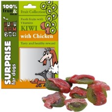 Huhubamboo λιχουδιά με kiwi και αποξηραμένο στήθος κοτόπουλου Huhubamboo λιχουδιά με kiwi και αποξηραμένο στήθος κοτόπουλου