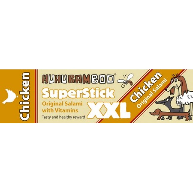 Huhubamboo στικ λουκάνικο xxl από κοτόπουλο 30gr