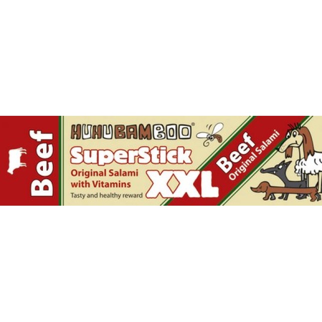 Huhubamboo στικ λουκάνικο xxl από μοσχάρι 30gr Huhubamboo στικ λουκάνικο xxl από μοσχάρι 30gr