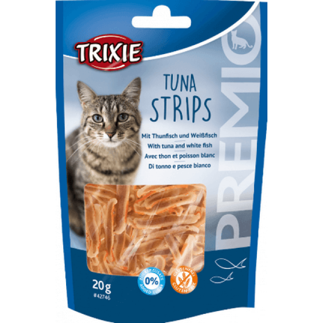 Trixie λιχουδιές γάτας premio tuna strips 20gr
