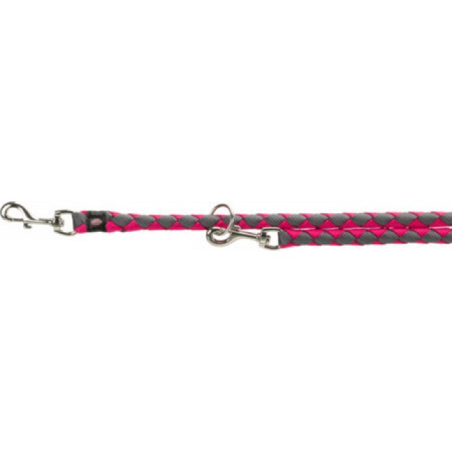 Trixie οδηγός αυξ cavo l/xl 2.00m/18mm φούξια/γραφίτης Trixie οδηγός αυξ cavo l/xl 2.00m/18mm φούξια/γραφίτης