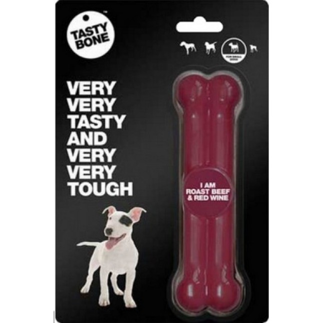 Tastybone toy με γεύση μοσχαριού & κόκκινου κρασιού small 15cm