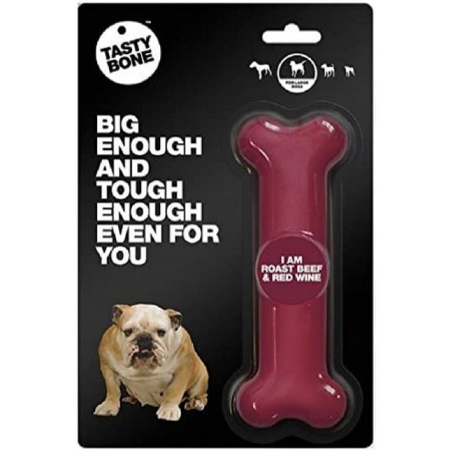 Tastybone toy με γεύση μοσχαριού & κόκκινου κρασιού large 16cm