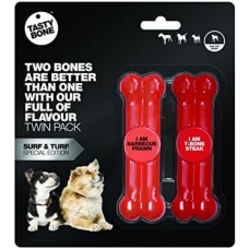 Tastybone toy Κόκαλα με γεύσεις γαρύφαλλο & μπριζόλα 13x2.5cm Tastybone toy Κόκαλα με γεύσεις γαρύφαλλο & μπριζόλα 13x2.5cm
