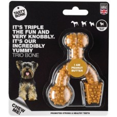 Tastybone trio bone με γεύση φυστικοβούτυρο 8cm Tastybone trio bone με γεύση φυστικοβούτυρο 8cm