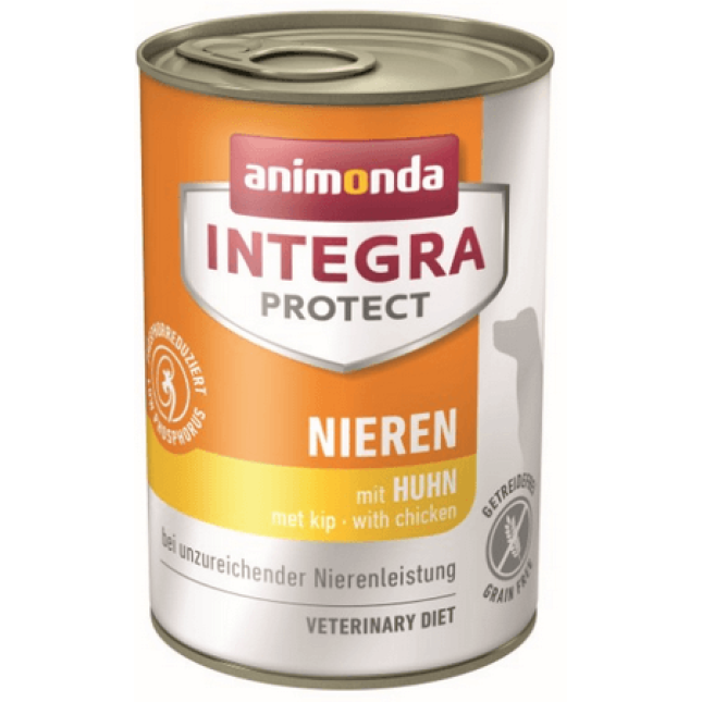 Animonda Integra Protect Nieren με κοτόπουλο 400gr κλινική τροφή για σκύλους με πρόβλημα στα νεφρά Animonda Integra Protect Nieren με κοτόπουλο 400gr κλινική τροφή για σκύλους με πρόβλημα στα νεφρά