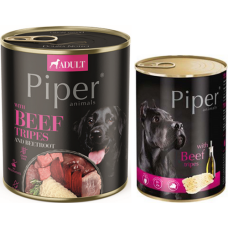 Dolina Piper Πλήρης τροφή για ενήλικες σκύλους με εντόσθια βοδινού