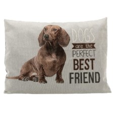 Trixie μαξιλάρι Chipo Dachshund κατασκευασμένο από ύφασμα ζακάρ και σουέντ 60x48cm γκρι Trixie μαξιλάρι Chipo Dachshund κατασκευασμένο από ύφασμα ζακάρ και σουέντ 60x48cm γκρι