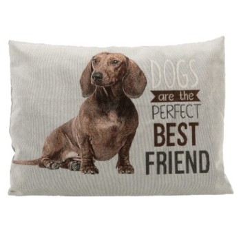 Trixie μαξιλάρι Chipo Dachshund κατασκευασμένο από ύφασμα ζακάρ και σουέντ 60x48cm γκρι Trixie μαξιλάρι Chipo Dachshund κατασκευασμένο από ύφασμα ζακάρ και σουέντ 60x48cm γκρι
