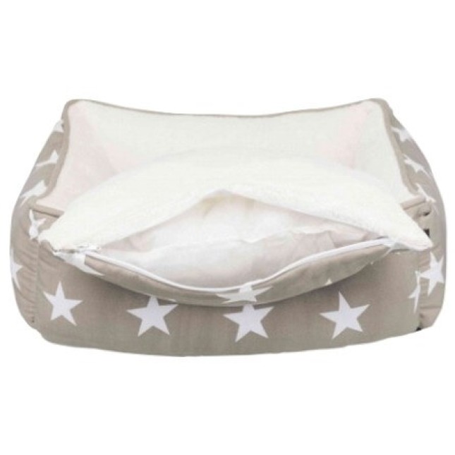 Trixie κρεβάτι Stars τεφρά/άσπρο 50x40cm Trixie κρεβάτι Stars τεφρά/άσπρο 50x40cm