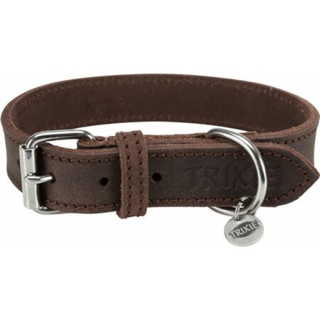 Trixie περιλαίμιο rustic με παχύ δέρμα m 37-44cm/25mm Trixie περιλαίμιο rustic με παχύ δέρμα m 37-44cm/25mm