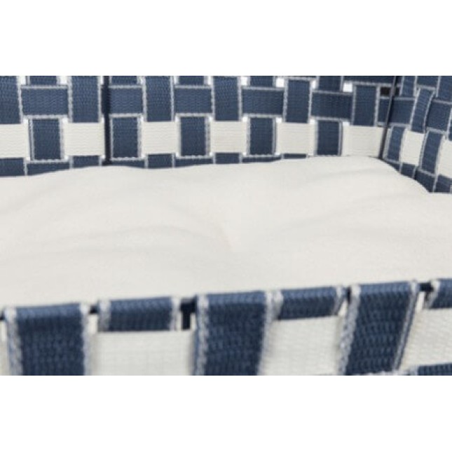 Trixie καλάθι Elvar 50x35cm με βαμβακερό κάλυμμα μπλε/άσπρο Trixie καλάθι Elvar 50x35cm με βαμβακερό κάλυμμα μπλε/άσπρο
