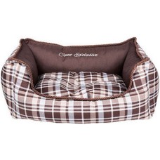 Cazo scotland line μαλακό κρεβάτι καφέ 75x60cm