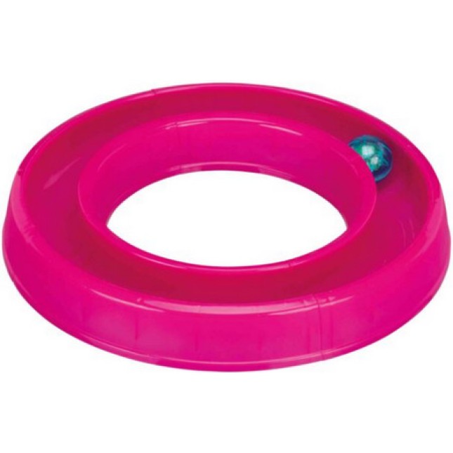 Trixie παιχνίδι γάτας flashing ball race 64x31cm ροζ Trixie παιχνίδι γάτας flashing ball race 64x31cm ροζ