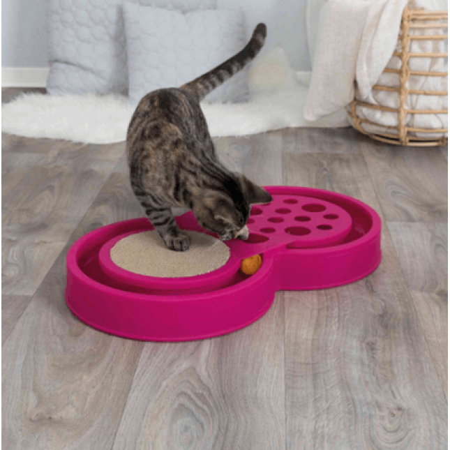 Trixie παιχνίδι γάτας fumble & scratch πλαστικό/χαρτόνι 60x33cm