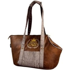 Cazo τσάντα μεταφοράς ώμου premium καφέ 30x40x24cm